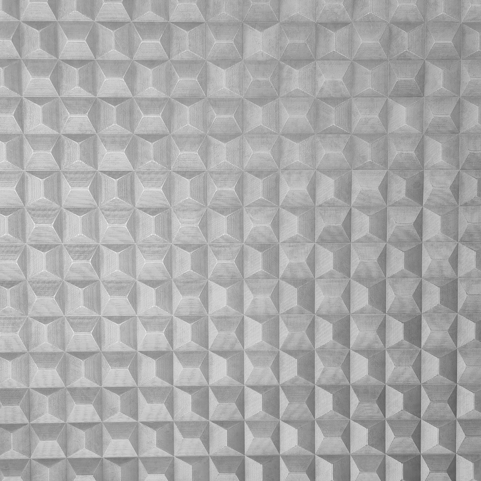 image 1 of Vymura M95684 Romero 3D Geo Wallpaper, Grey