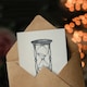 image 3 of Retro Hourglass Drawing Another Year Slips By Birthday Card