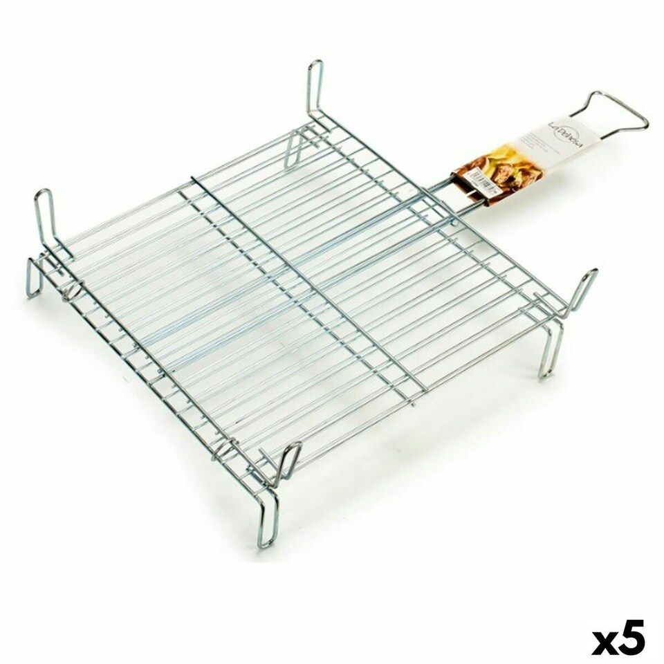 image 1 of Grill Double 45 x 45 cm Zinc-plated steel (5 Units)