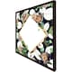 image 3 of Decorative flowers on navy background (Picture Frame) Grey | L