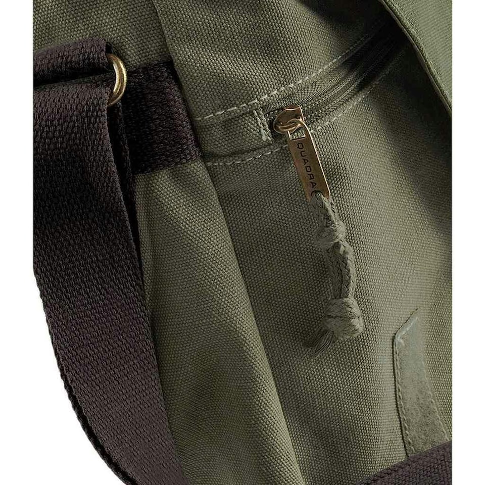 image 1 of Quadra Vintage Messenger Bag - Vintage Military Green - One Size | Green