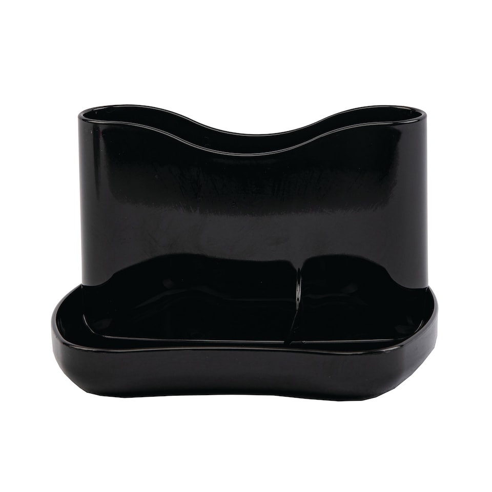 image 1 of 5 Star Kaddymaster Desk Organiser Pen Holder Black Compact Office Desk Tidy for Pens Stationery Home School