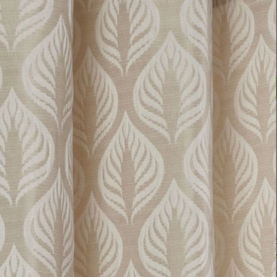 image 1 of Serene Lined Eyelet Curtains 168cm x 228cm Natural Brown | Natural