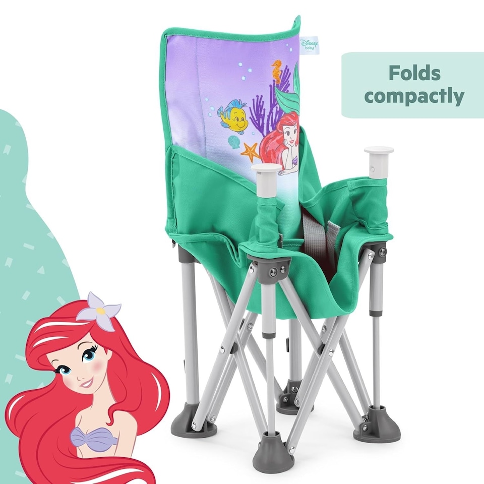 image 1 of Bright Starts Disney Princess Ariel Pop N Sit Portable Booster Baby Floor Seat