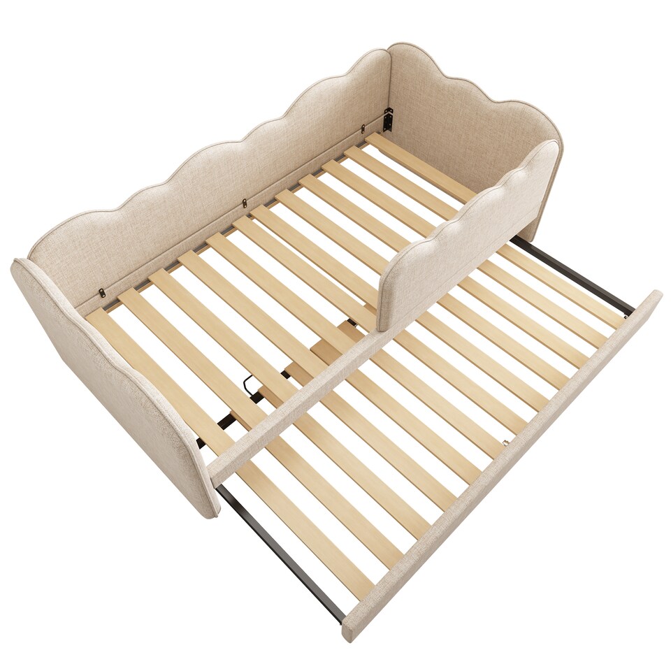 image 1 of 3ft Single Daybed Frame with Slatted Base, Multi-Functional Bed for Adults & Children