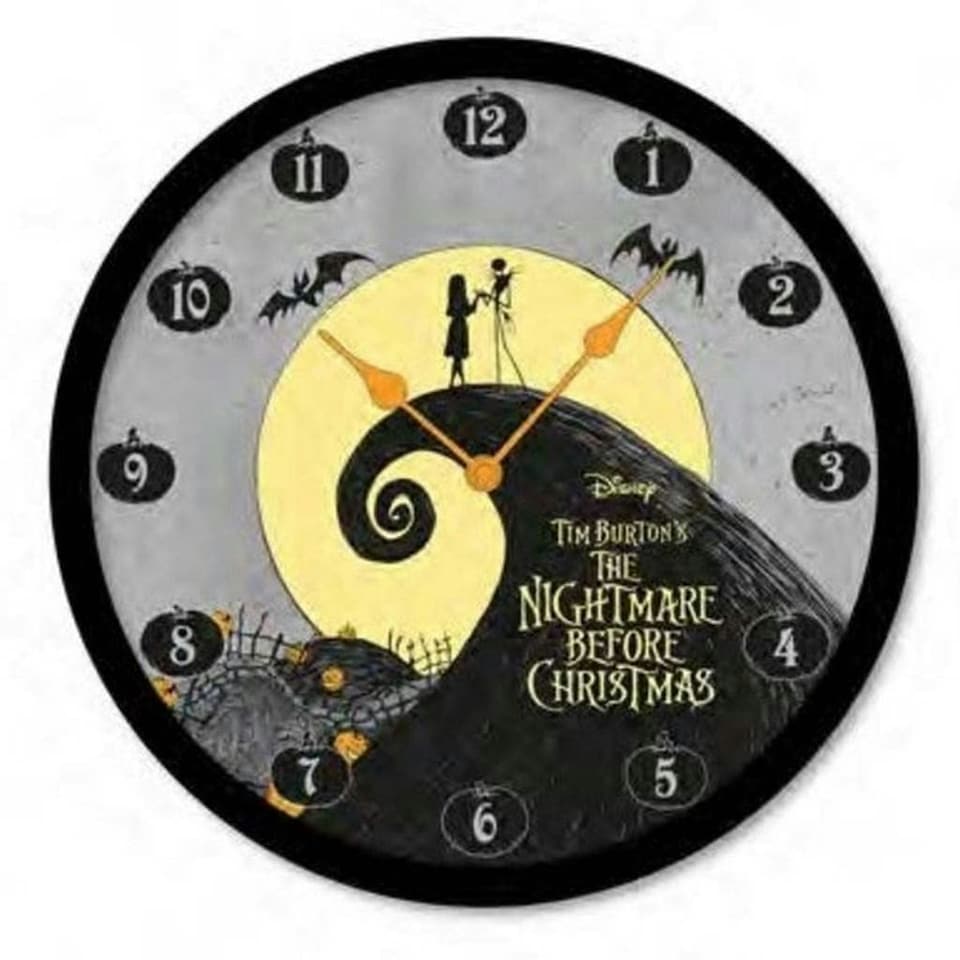 NIGHTMARE BEFORE CHRISTMAS (JACK & SALLY) CLOCK - GIFTING - GP85873