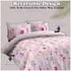 image 6 of VELVETIO Samantha Complete Duvet Cover Set with Fitted Sheet Breathable Bedding Quilt Pink | King