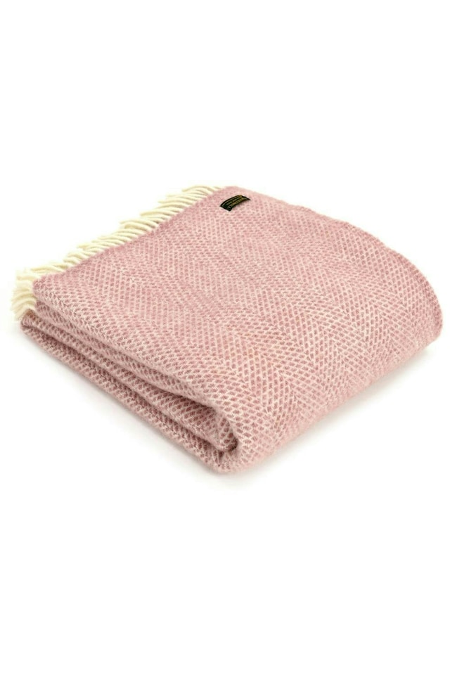 image 1 of Lifestyle Beehive Throw/Blanket - Dusky Pink