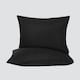 image 1 of OHS 2 x Hotel Luxury Quality Bedroom Housewife Pillowcases, 50x75cm - Black