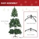 image 6 of HOMCOM 6FT Pre-Lit Artificial Christmas Tree Holiday Décor Ornament Stand