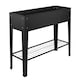 image 5 of Harbour Housewares Elevated Raised Garden Beds with Legs & Storage Shelf - Anthracite - Pack of 2 Black