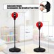 image 9 of COSTWAY Boxing Set Punching Ball with Boxing Gloves Red