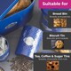 image 4 of Navy Embossed 5 Piece Kitchen Canister Set