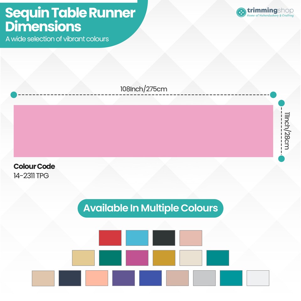 image 1 of Shimmer Sequin Table Runner, Overlay Sequin Table Linen - 11x108 Inch