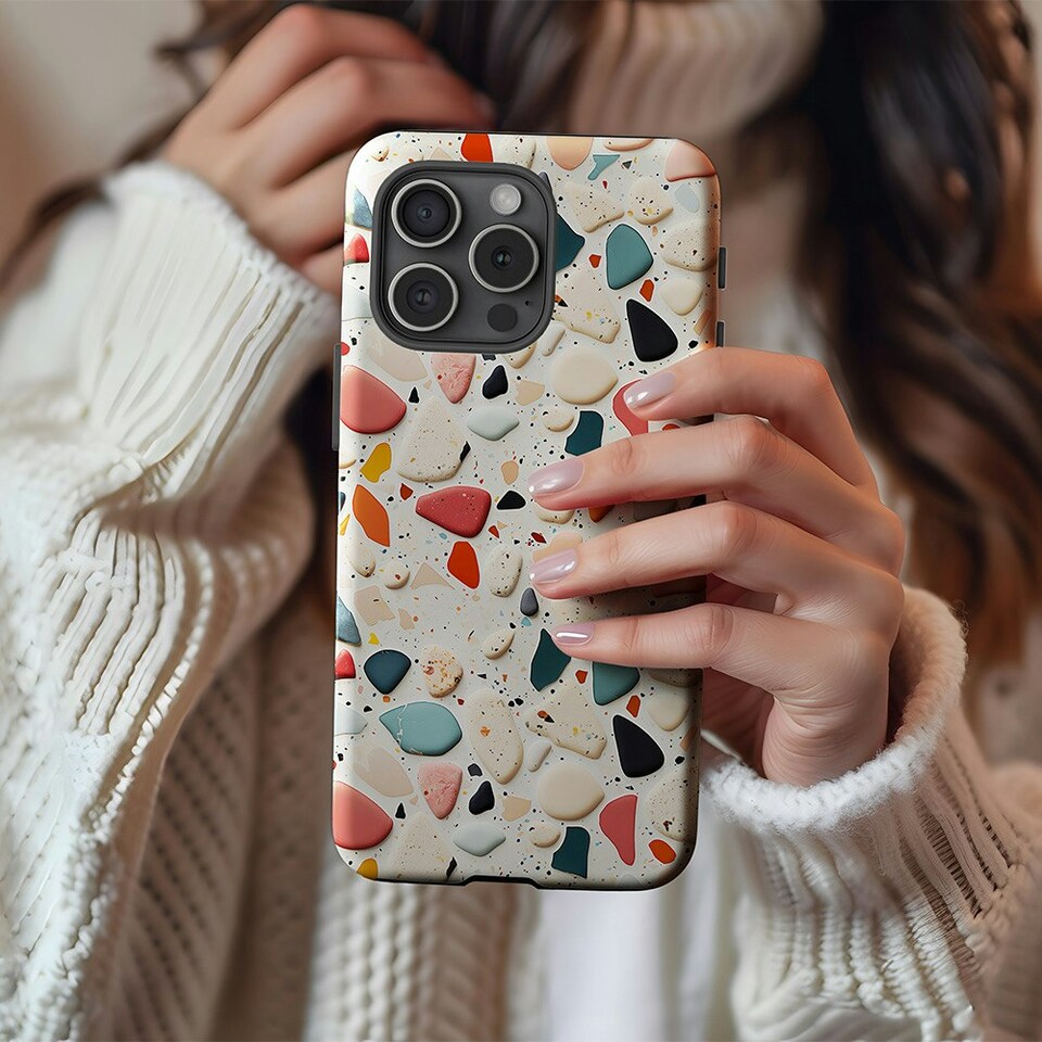 image 1 of Pebble Dash Phone Case | Multi | Galaxy S25
Slim | Galaxy S25
Slim