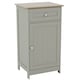 image 10 of Bath Vida Priano 1 Door 1 Drawer Freestanding Bathroom Storage Cabinet, Grey & Oak