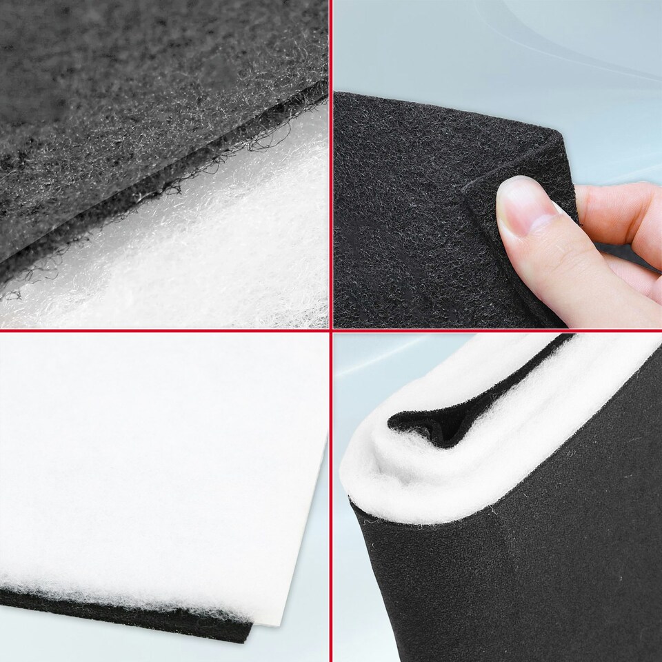 image 1 of SPARES2GO Carbon + Foam Grease Filter Kit for Diplomat Cooker Hood Vent Extractors (Cut to Size, 57cm x 47cm)