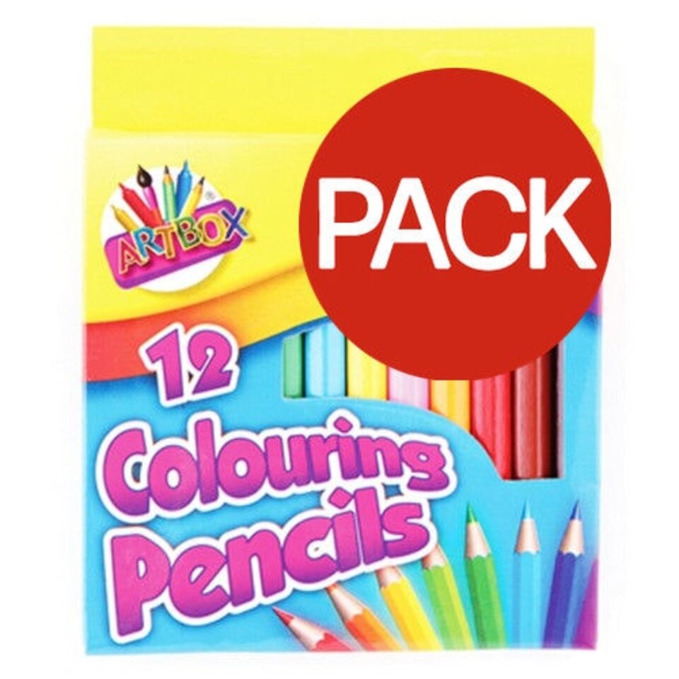 ArtBox Half Size Coloured Pencils (Pack of 12) - Multicoloured - One Size