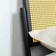 image 4 of Cheshunt Black Metal Rattan Headboard Bed Frame (King)