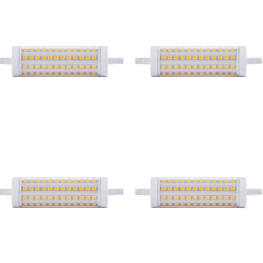 Energy-Efficient 4 Pack of 13W Dimmable R7S LED Light Bulbs - Warm White 3000K - 1700 Lumens