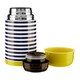 image 2 of Interiors by Premier Stainless Steel Stripe 350ml Vacuum Flask, Leak-Proof Thermos Travel Flask For Hot and Cold Beverages