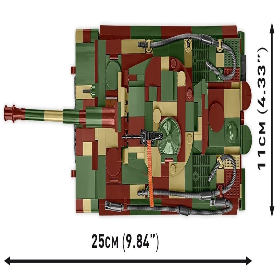 image 1 of PzKpfw VI Tiger Ausf. E brick tank model - COBI 3124 - 862 bricks