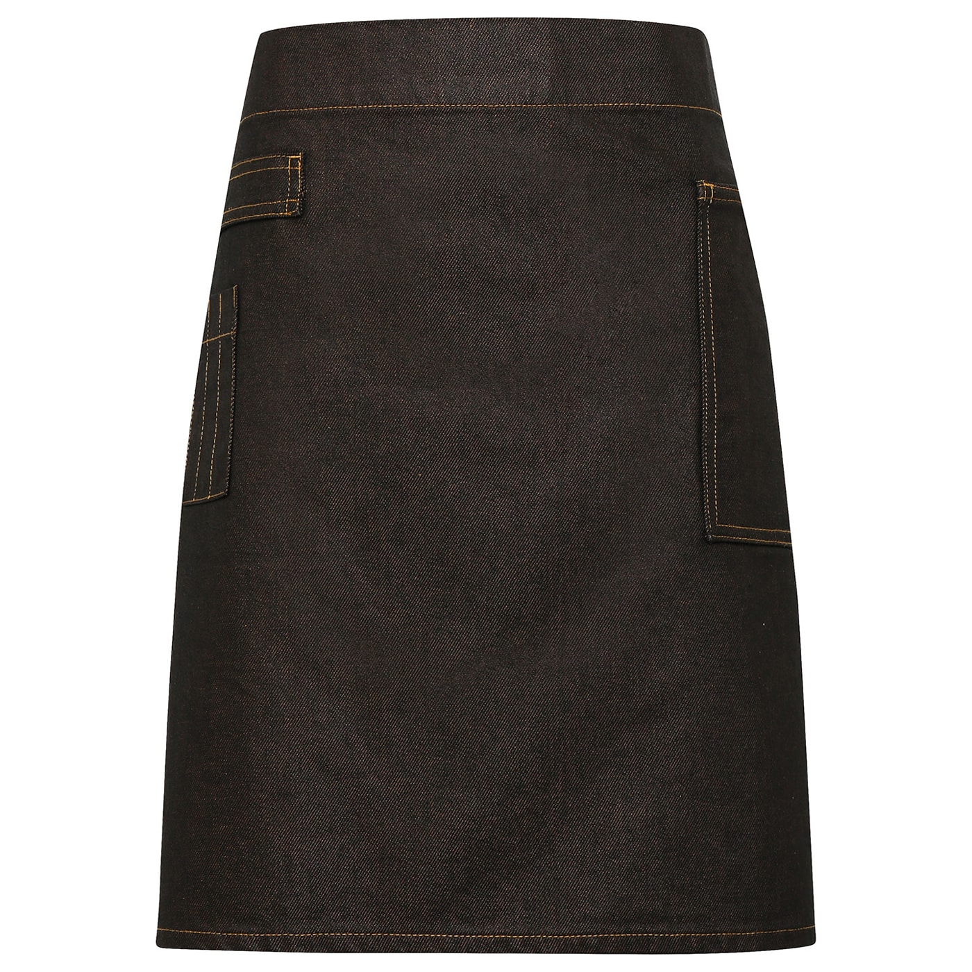 Premier Division Waist Apron Black Black/Tan Denim One Size 1