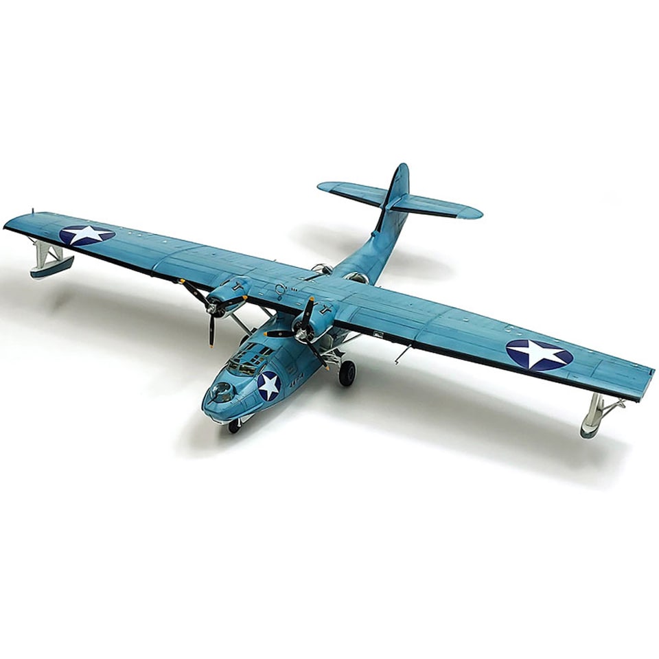 image 1 of Academy USN PBY-5A Battle of Midway Military Aircraft Model Kit Scale 1-72