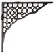 image 3 of Hammer & Tongs Honeycomb Iron Shelf Bracket - D205mm - Black