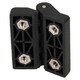 image 3 of Polyamide Hinge Plastic 64x65mm Concealed Fixing Door Locker Hatch Black