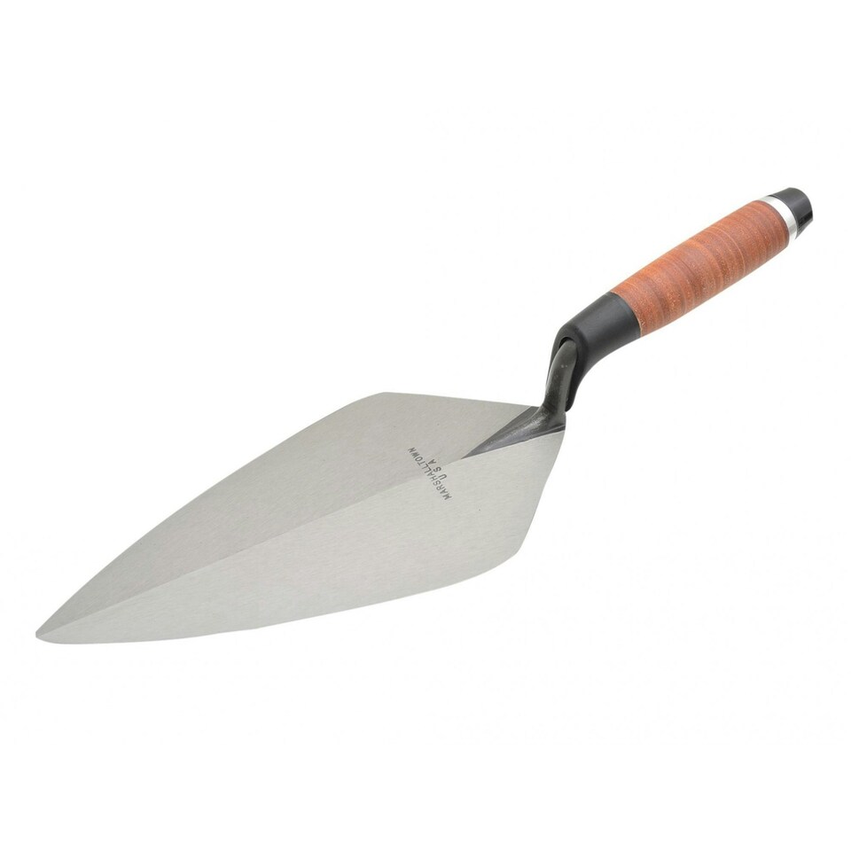 Marshalltown 34 Wide London Brick Trowels Leather Handles - Multi Colour - 34L 12in