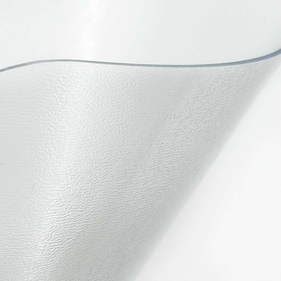 image 1 of 2mm Frosted PVC Tablecloth - 1.45cm Wide, Sold by the Meter | Clear | Frosted
