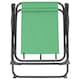 image 5 of Harbour Housewares Folding Metal Beach Chairs - Matt Black/Green - Pack of 4 | Green | Matt Black/Green