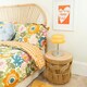 image 3 of ValueLights Travis Dimmable Plated Orange Table Lamp with Orange Dome Shade and Integrated LED 2W White Mix 3000K Bulb