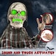 image 6 of HOMCOM 70c8 Groundbreaker Skeleton Outdoor Halloween Decoration, Halloween Animatronic with Sound Activated, Light Up Eyes, Sound Effects, Animated Prop for Haunted House