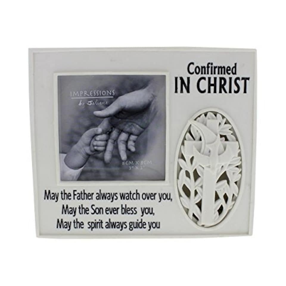 image 1 of Juliana 16cm Resin Light Up Photo Frame Confirmed In Christ 3"x3" Picture