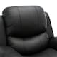 image 5 of Madison Dual Motor Electric Rise Recliner Bonded Leather Lift Chair (Black)