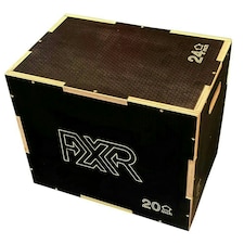 Anti-Slip Wooden Plyo Jump Box- 3 Heights 16" 20" 24"