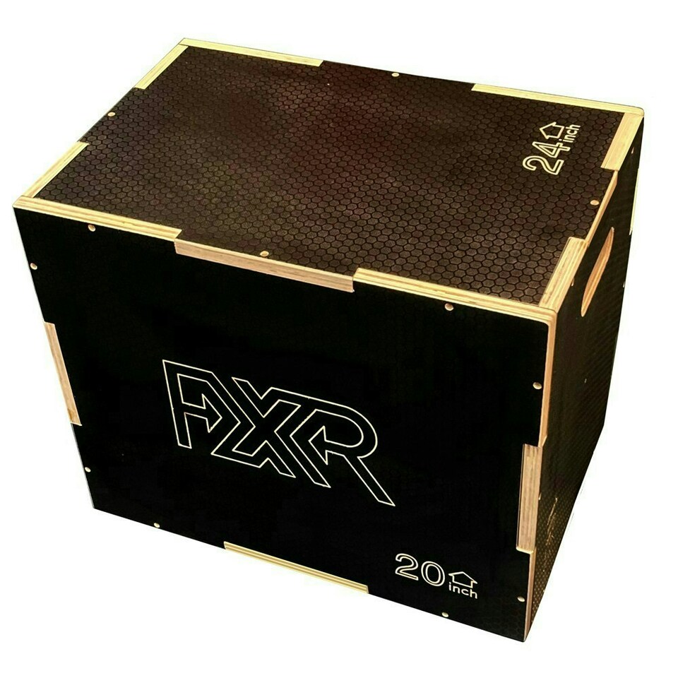 image 1 of Anti-Slip Wooden Plyo Jump Box- 3 Heights 16" 20" 24"
