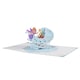 image 2 of Blue Baby Boy Carriage and Fairy 3D Pop Up Baby Shower Greeting Card