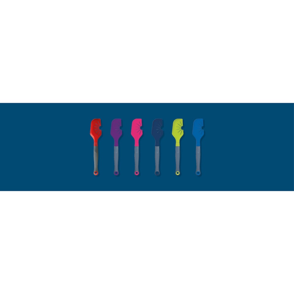 image 1 of Colourworks Whisk Scraper Spatula Green