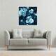 image 2 of Winter Blue Roses (Canvas Print) 61 x 61 x 4cm