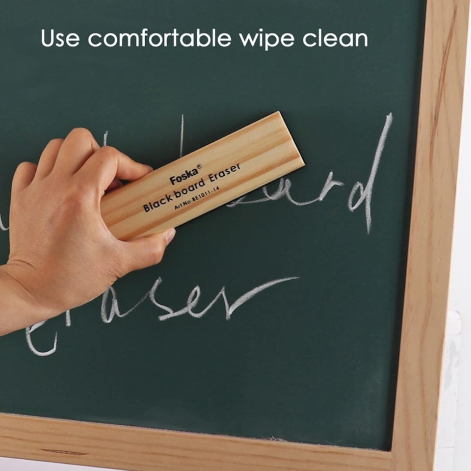 image 1 of Wooden Black Board Eraser