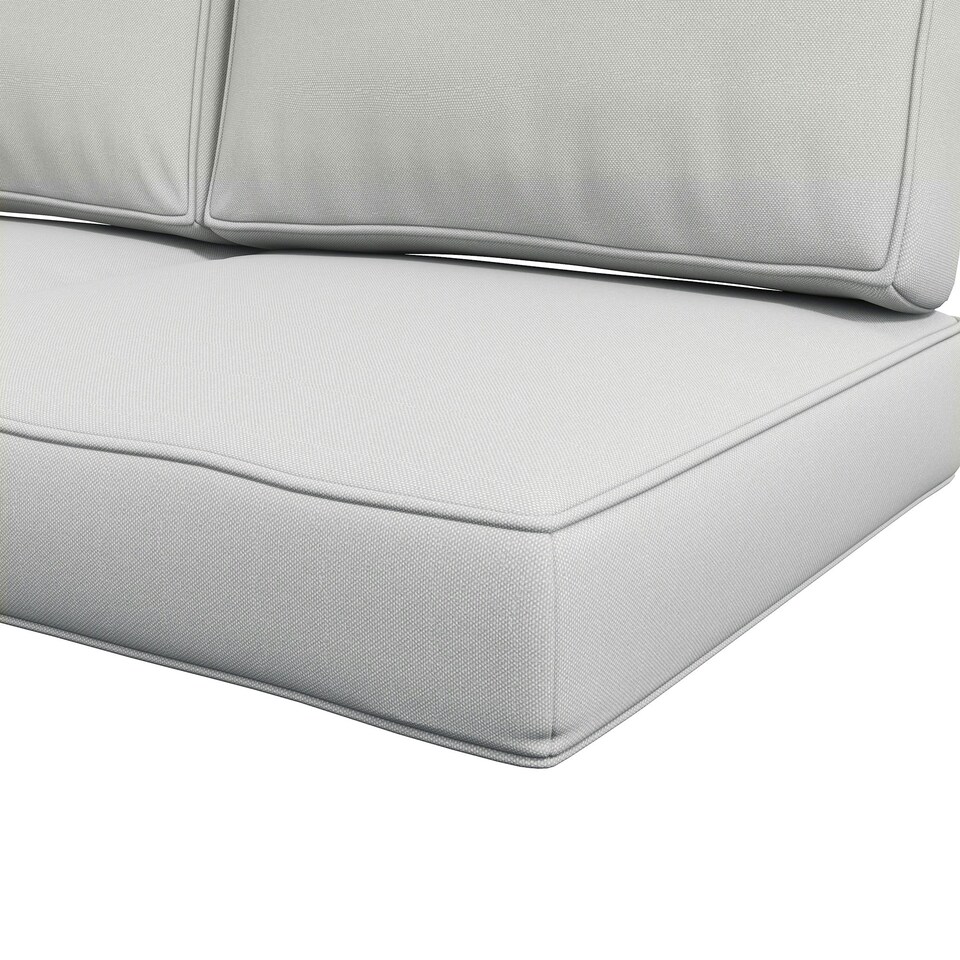 image 1 of Outsunny 2 Seater Outdoor Seat Cushions, Water Repellent Seat Pads with Backrest