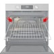 image 3 of SPARES2GO Oven Shelf for Cooker Grill Wire Rack Chrome 463 x 360 mm Universal