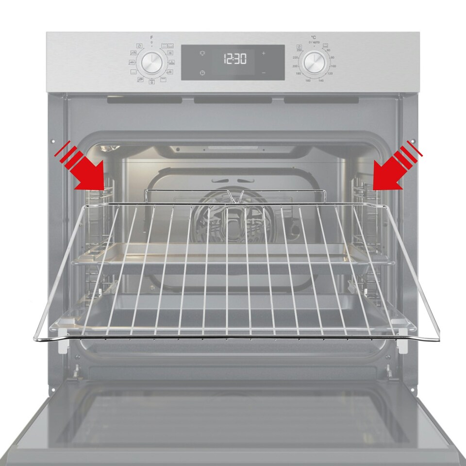 image 1 of SPARES2GO Oven Shelf for Cooker Grill Wire Rack Chrome 463 x 360 mm Universal
