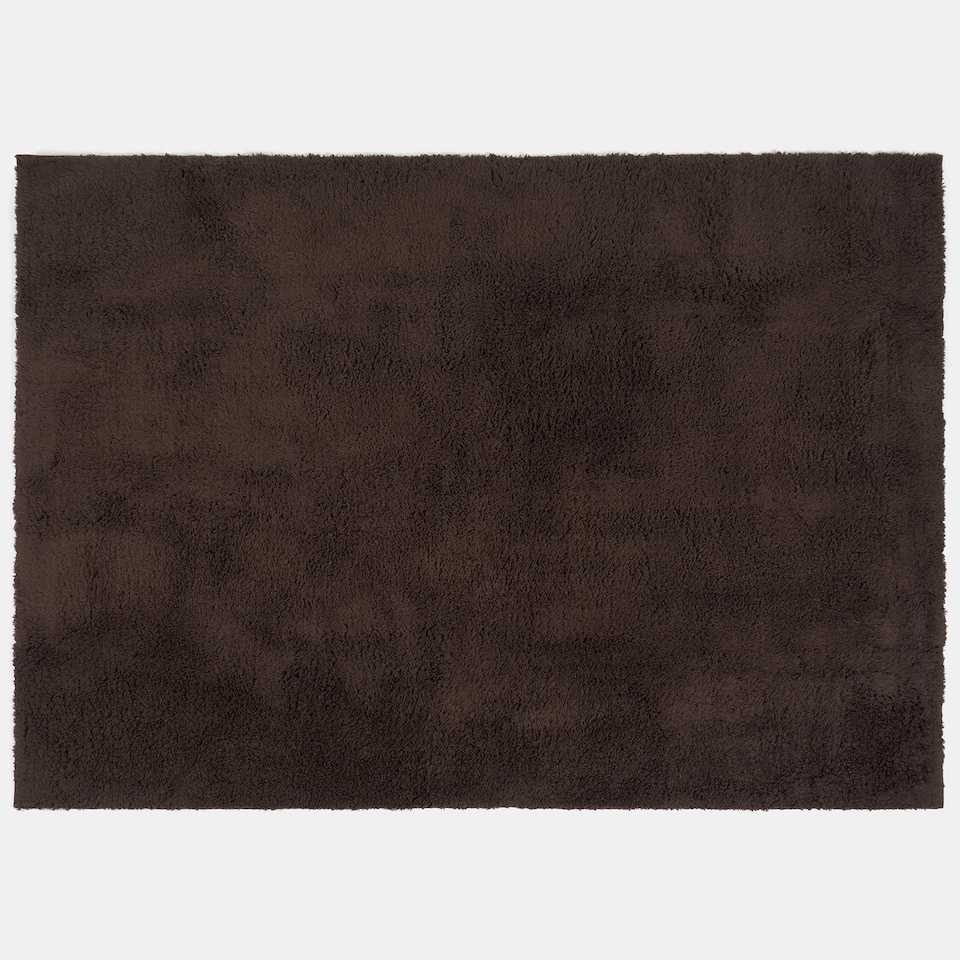 image 1 of OHS Fluffy Teddy Rug Soft Floor Carpet Non Slip Area Mat - 80 x 150cm | Brown | 80cm x 150cm