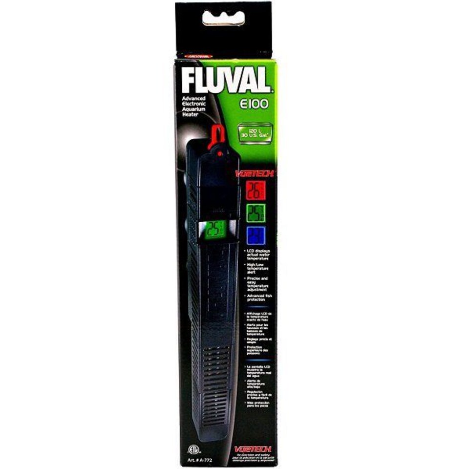 Fluval Aquarium Submersible Advanced Electronic Heater E 100W | Multi