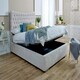 image 2 of Magenta Ottoman Plush Single Bed Frame - Beige