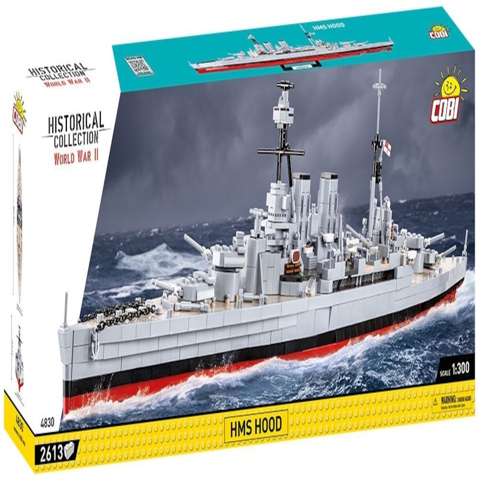 image 1 of HMS HOOD ship brick model - COBI 4830 - 2613 bricks
